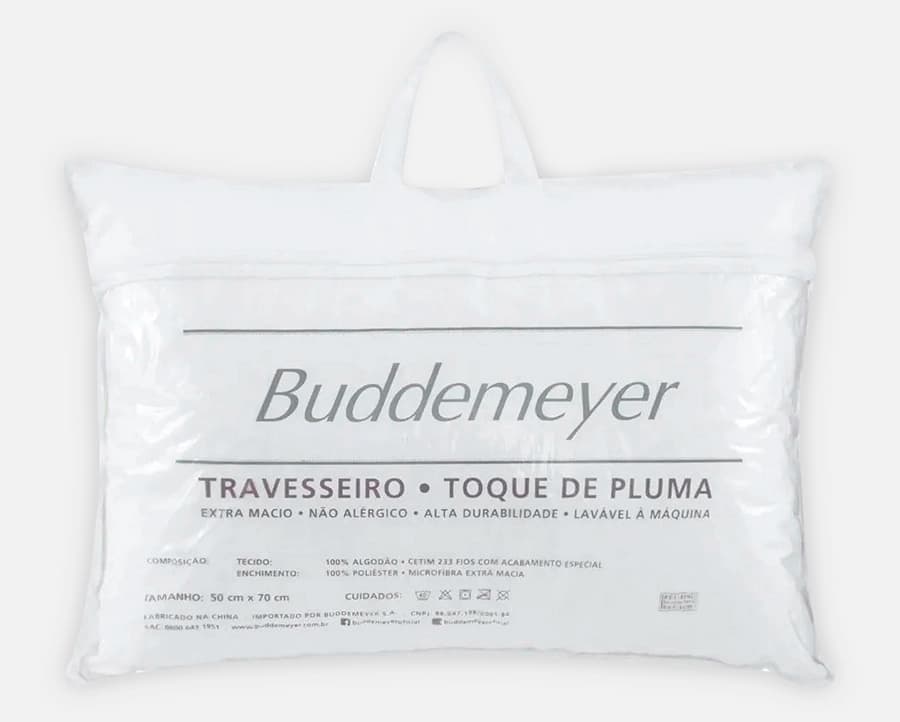Travesseiro Buddemeyer Toque de Pluma 0.50x0.70m