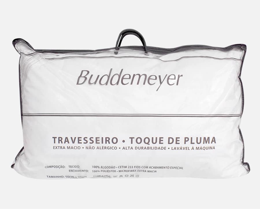 Travesseiro Buddemeyer Toque de Pluma 0.50x0.90m