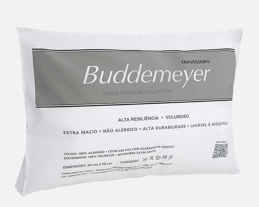 Travesseiro Buddemeyer Vision Fill Premium 0.50x0.70m