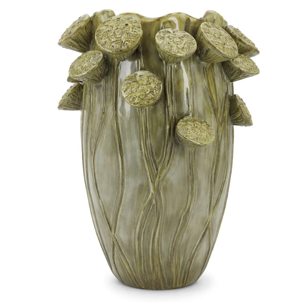Vaso de Cerâmica Seeds Verde 42x30cm