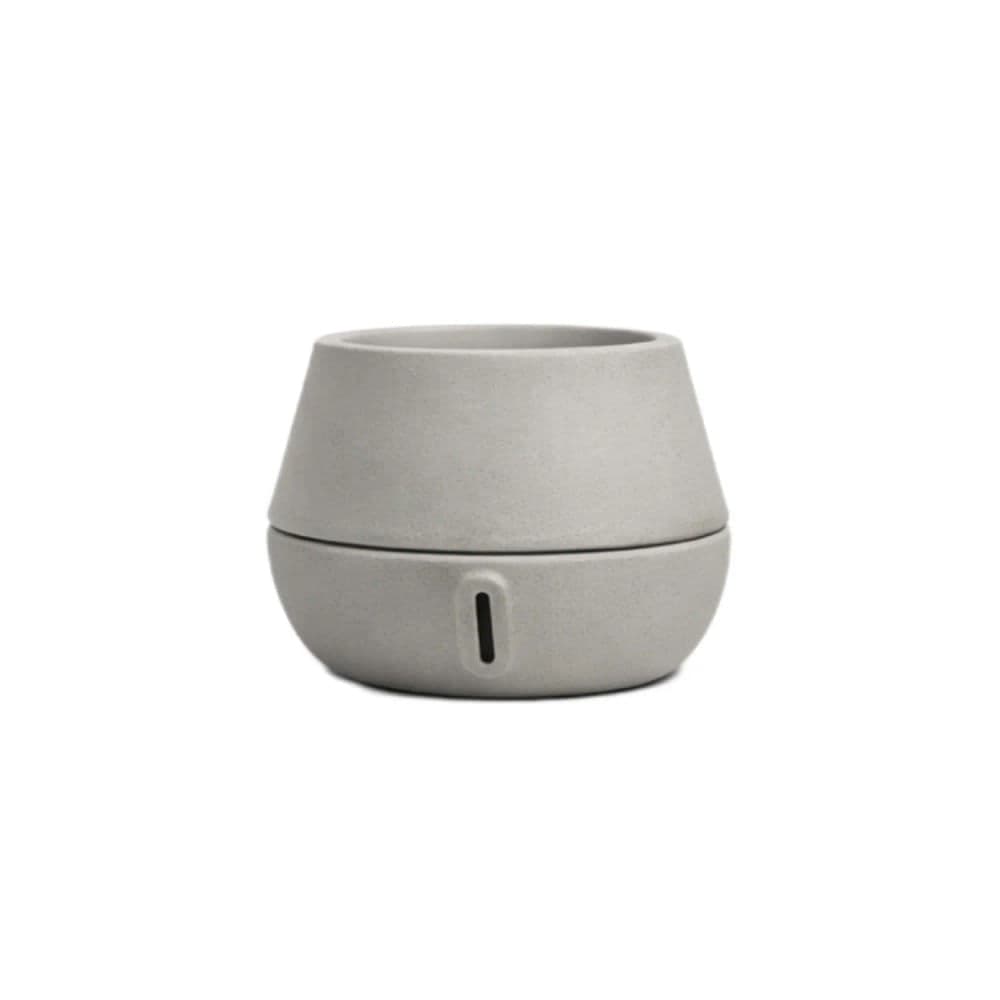 Vaso de Planta Inteligente Autoirrigável Cuia 30cm Cimento - Brota Company