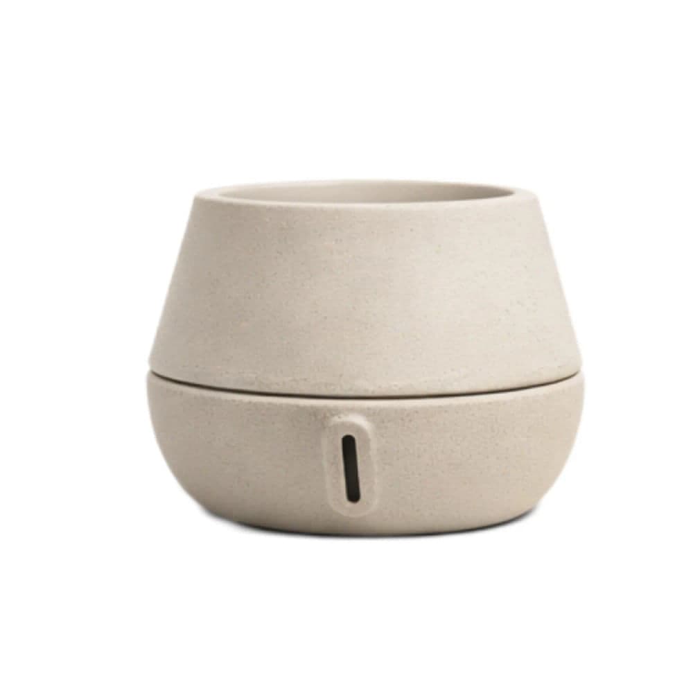 Vaso de Planta Inteligente Autoirrigável Cuia 38cm Areia - Brota Company