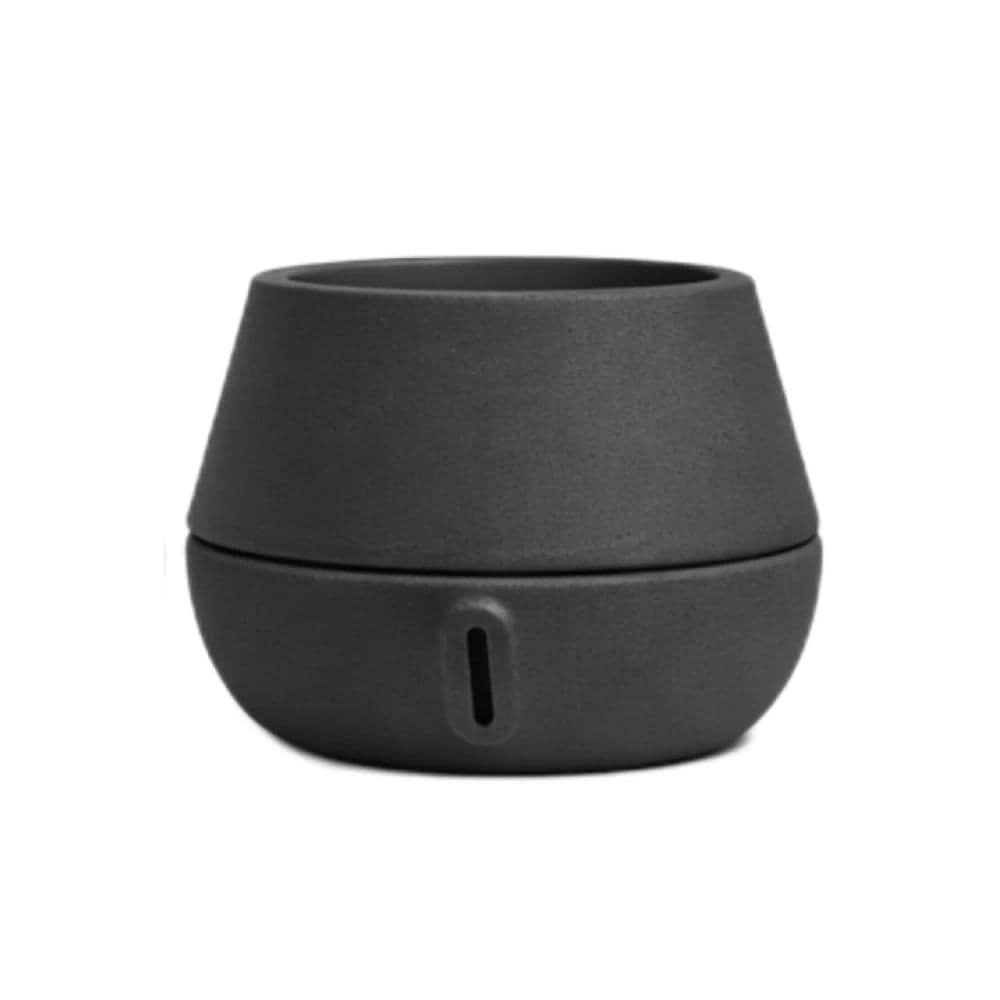 Vaso de Planta Inteligente Autoirrigável Cuia 38cm Basalto - Brota Company
