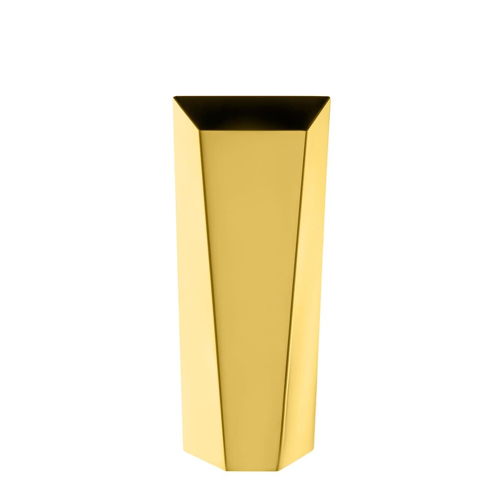 Vaso Origami Inclinado Studio Riva Ouro