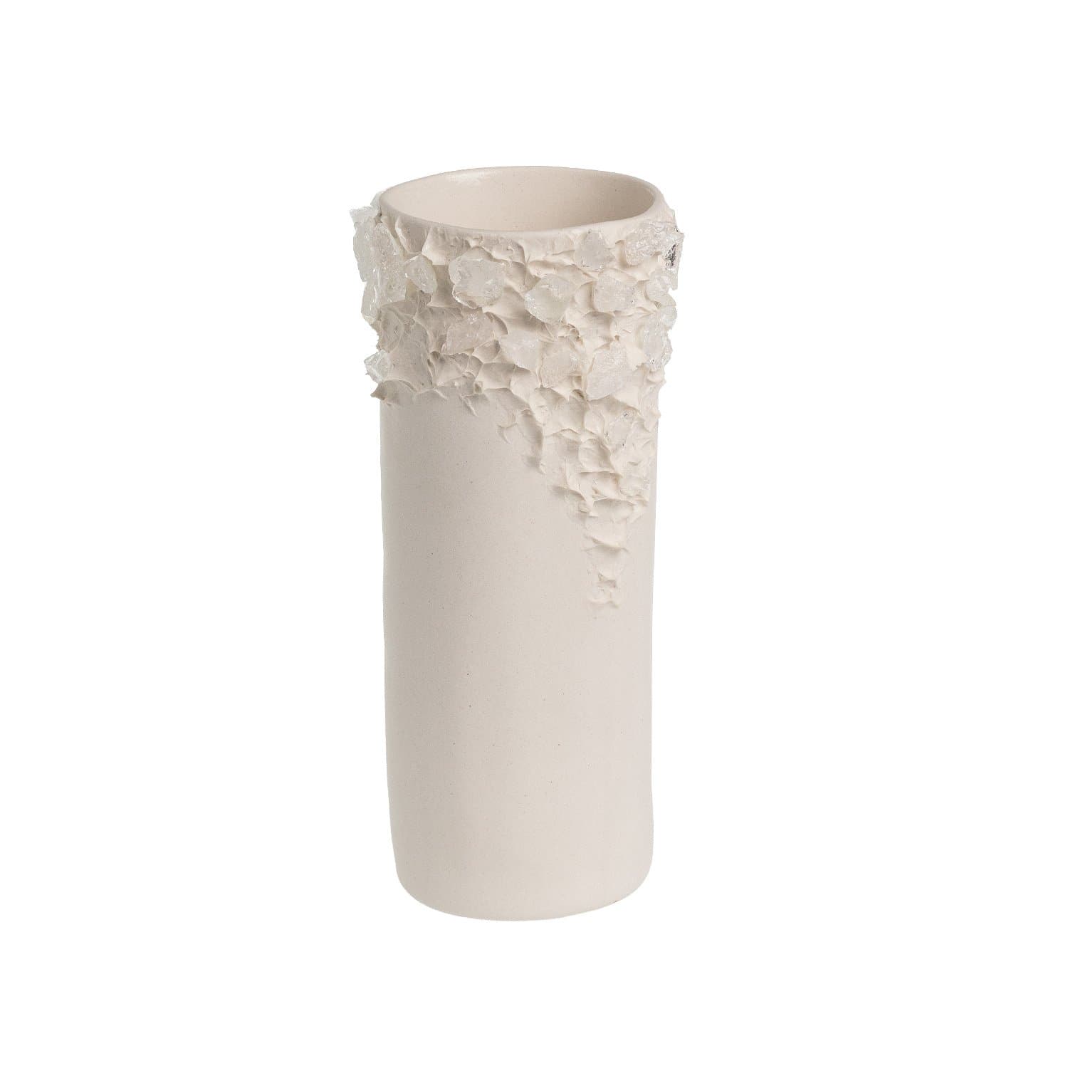 Vaso Série Superficies com Cristal Transparente Atelier Le Motif 20 cm