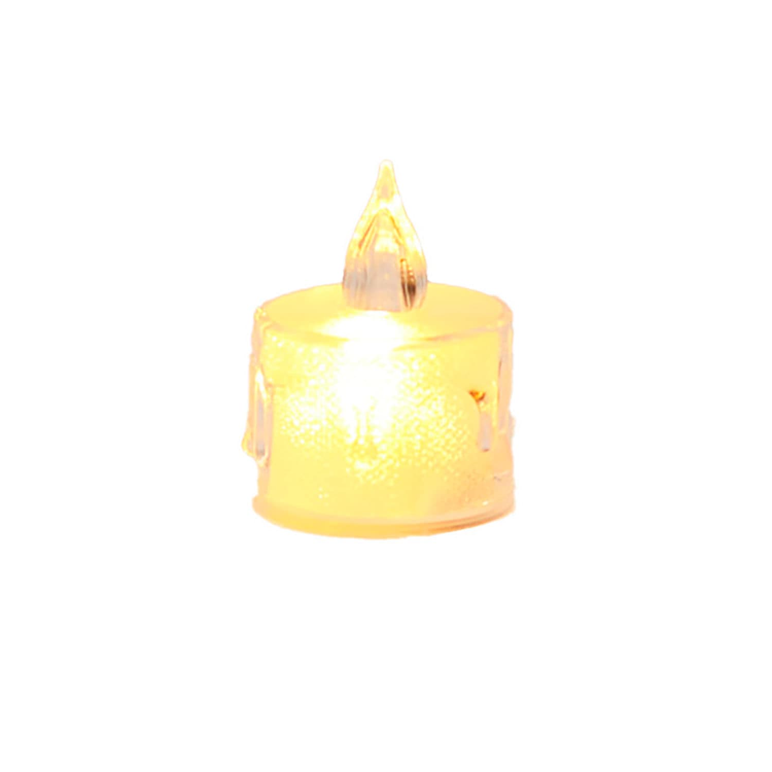 Vela Eletrônica Brilhante 5cm Transparente - Magizi