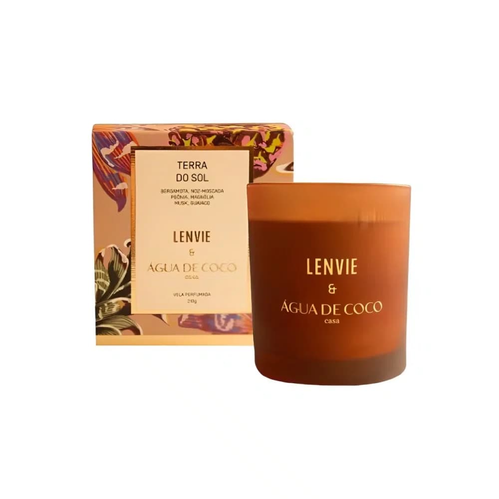 Vela Perfumada Terra do Sol Água de Coco - Lenvie