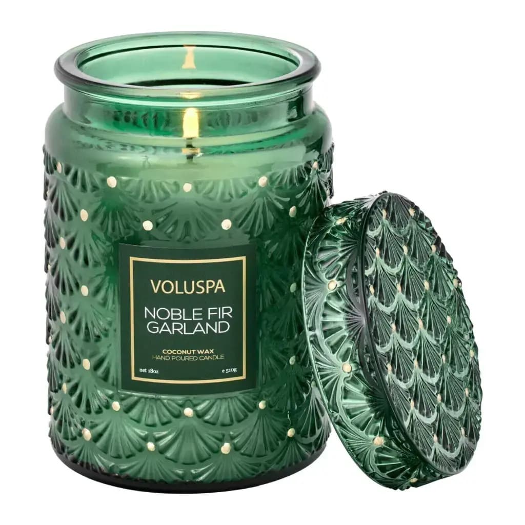 Vela Pote Vidro 100h Noble Fir Garland Voluspa
