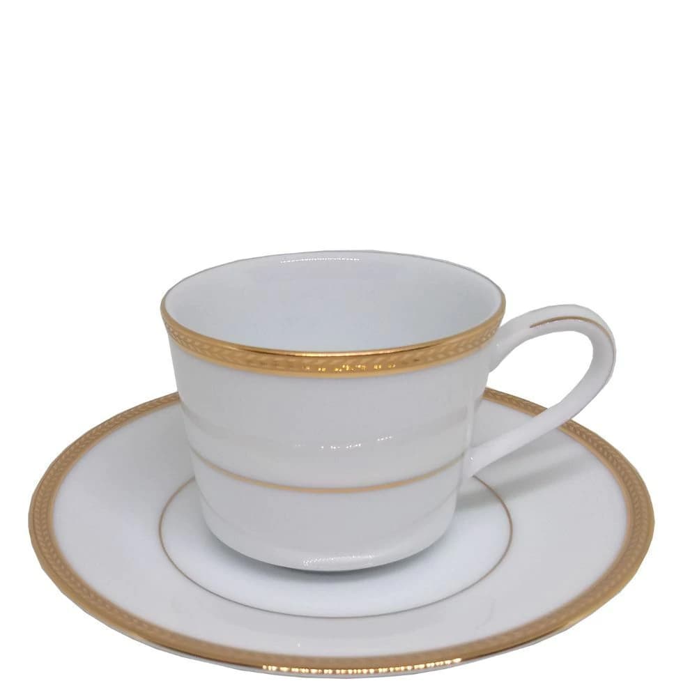 Xícara para Café de Porcelana Noritake Toorak Gold 6pçs